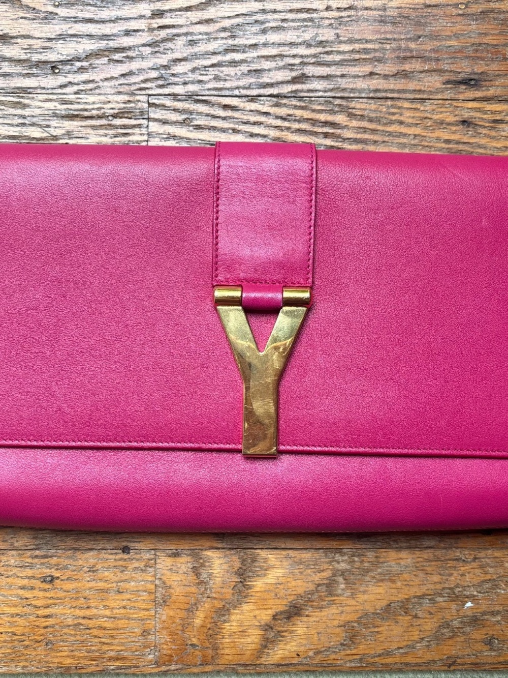 YSL Pink Clutch